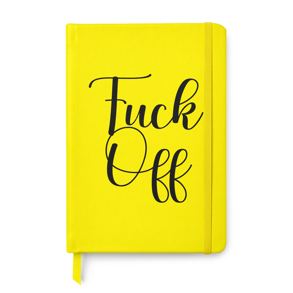 Fuck off Leather Style Notebook #2 image